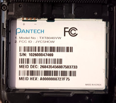 Pantech TXT8040VW – Black ( Verizon ) Rare Slider Phone With Black & White