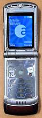 Motorola RAZR V3a – Red and Silver ( Alltel ) Very Rare CDMA Flip Phone – READ