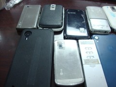 Bulk Lot 10 Untested Electronics Cell Phones BlackBerry LG Samsung HTC Memorex