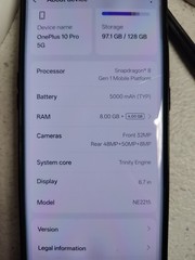 OnePlus 10 Pro 5G | 128GB | Volcanic Black | NE2215 | Factory Unlocked