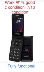 Verizon Flip Phone Alcatel 4051S GO FLIP V 4G LTE Unlocked 7/10 Condition C Gra