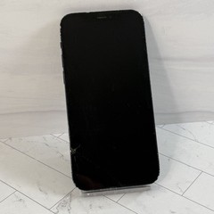 Apple iPhone 12 64GB Black A2172 Unlocked Cracked Screen LCD + Back #15