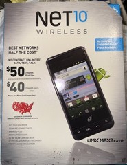 Net 10 Wireless LG Sunrise Prepaid Smartphone Burner