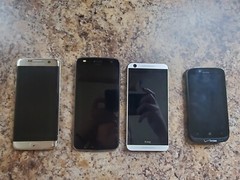 Lot of used Cell Phones, various brands and models, some still working