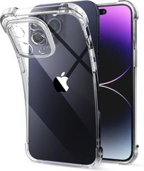 Clear Case for iPhone 14 Pro – Crystal Clear Military Grade Drop Protection Cove