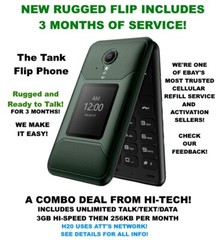 FLIP PHONE ✅ WITH 3 MONTHS FREE! ✅ UNLIMITED TALK AND TEXT 💥 READY TO USE!