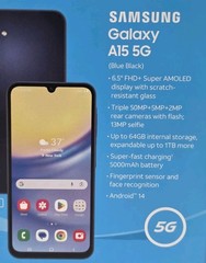 Samsung Galaxy A15 5G, 64GB, Blue Black – At&t Prepaid Smartphone – Brand New