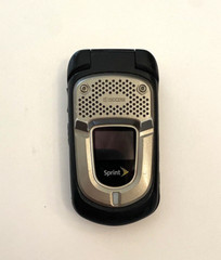 Kyocera DuraXT E4277 Black Sprint PTT 3G Rugged GPS Flip Camera Cell Phone WORKS