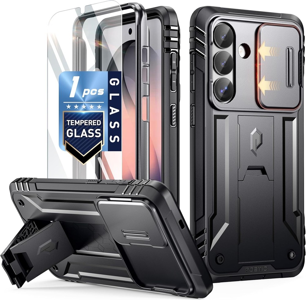 Revolution Case for Galaxy S26 Plus, 20FT Drop Tested, Rugged Dual-Layer Black C