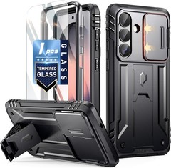 Revolution Case for Galaxy S26 Plus, 20FT Drop Tested, Rugged Dual-Layer Black C
