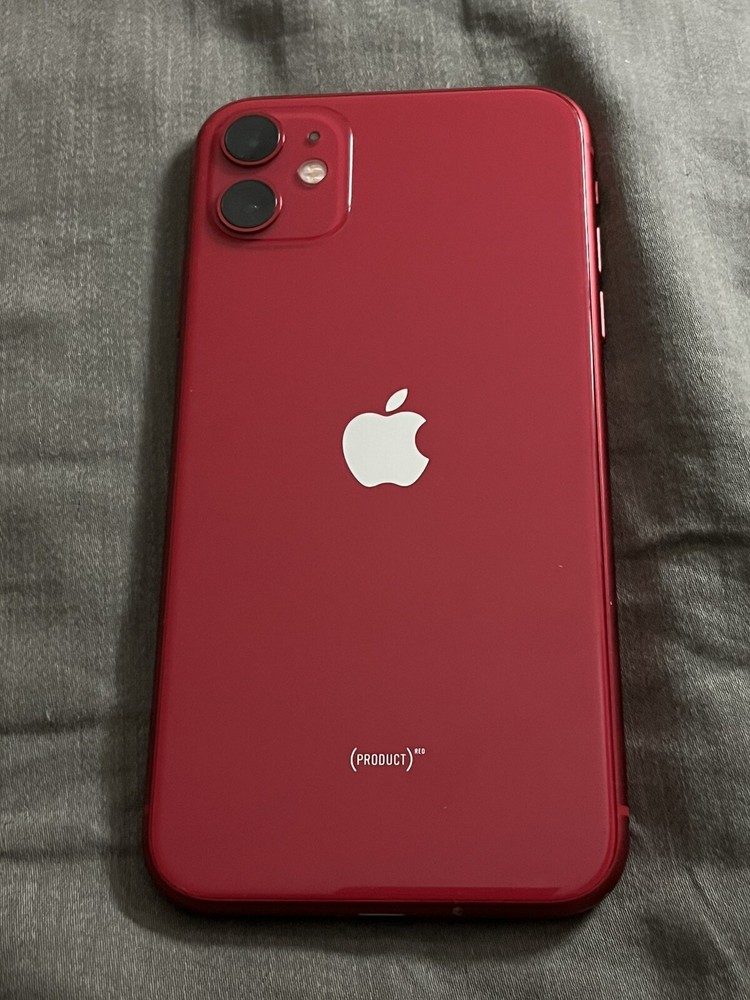 Apple iPhone 11 – 64 GB – Red (T-Mobile) (damaged) Turns On