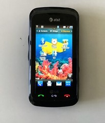LG AT&T 3G Smartphone (GT550) 32MB, Black. Fully Function. Need ATT SIM