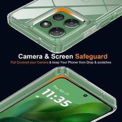 Clear Magnetic Case for Motorola Moto G Power 2025/2026 with Screen Protector X2