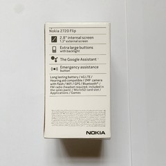 Original Nokia 2720 Flip GSM 4G MicroSDHC Unlocked Black Cellphone