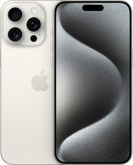 Apple iPhone 15 Pro – eSIM A2848 – Unlocked – 1TB White Titanium – Excellent