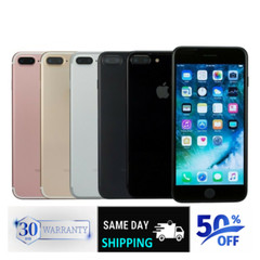 Apple iPhone 7 Plus Red Black -32GB 128GB- Unlocked Verizon At&t Free Return iO