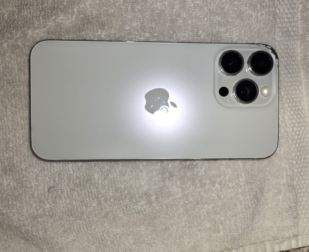 Apple iPhone 15 Pro 256GB Silver Slate 6.9in 48MP iOS Unlocked For Parts