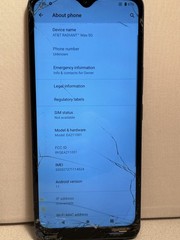 (LOT OF 2) AT&T Radiant Max 5G (EA211001) 64GB – CRACKED SCREENS, YELLOW SPOTS