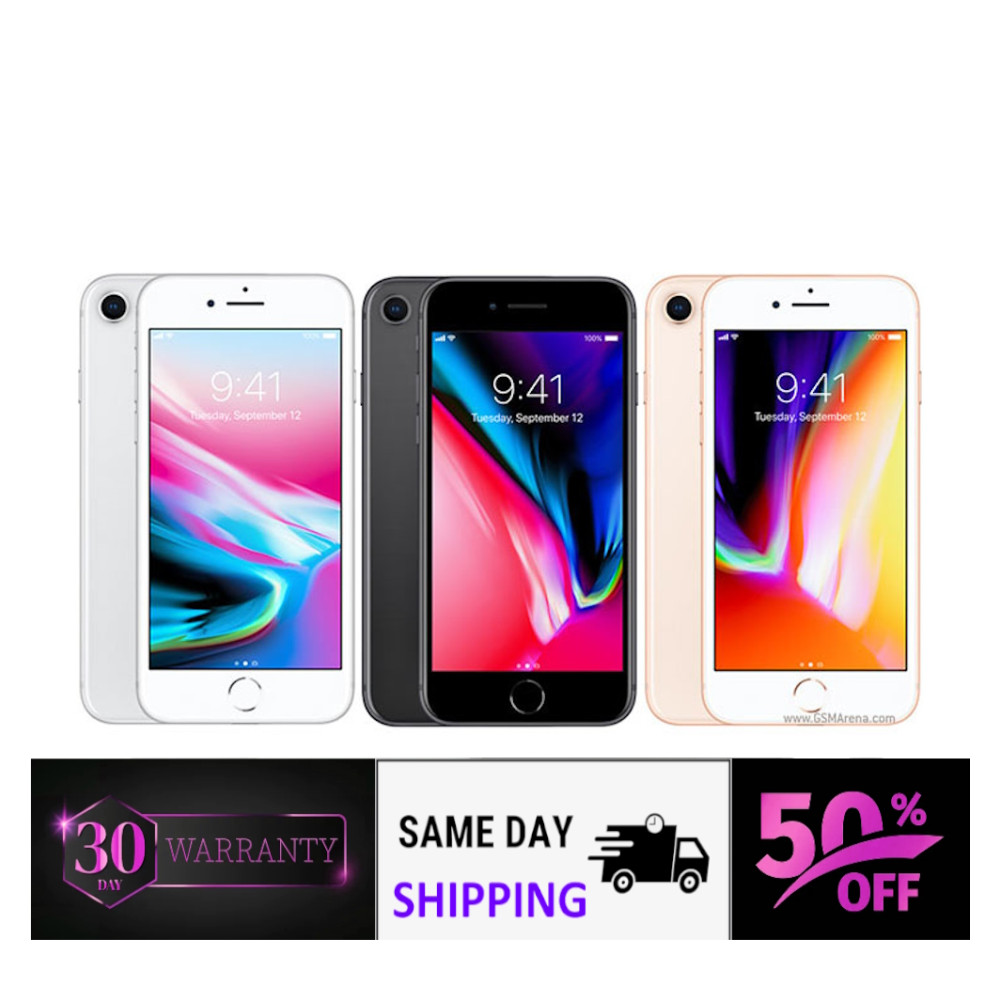 Apple iPhone 8 Unlocked – Red, Gold, Silver, Space Gray – 64GB/128GB