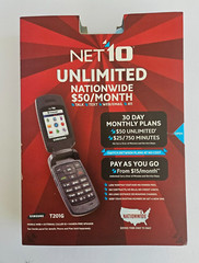 Vintage Samsung SGH-T201G Silver Flip Phone NET10 UNLIMITED NEW in Box