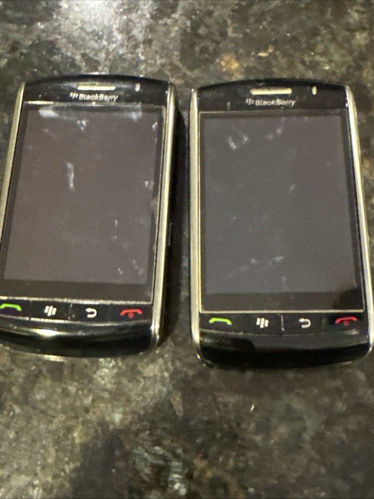 Blackberry Storm 9530 Smartphone For Parts Vintage Cell Phone LOT Of 2