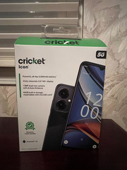 Cricket Wireless Icon 2026 64GB, 4GB RAM (Prepaid) Steel Gray – Brand New Sealed