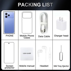 NEW 5G Unlocked Smartphone i17 Pro Max 32GB Android 13 Dual SIM Cheap Cell Phone