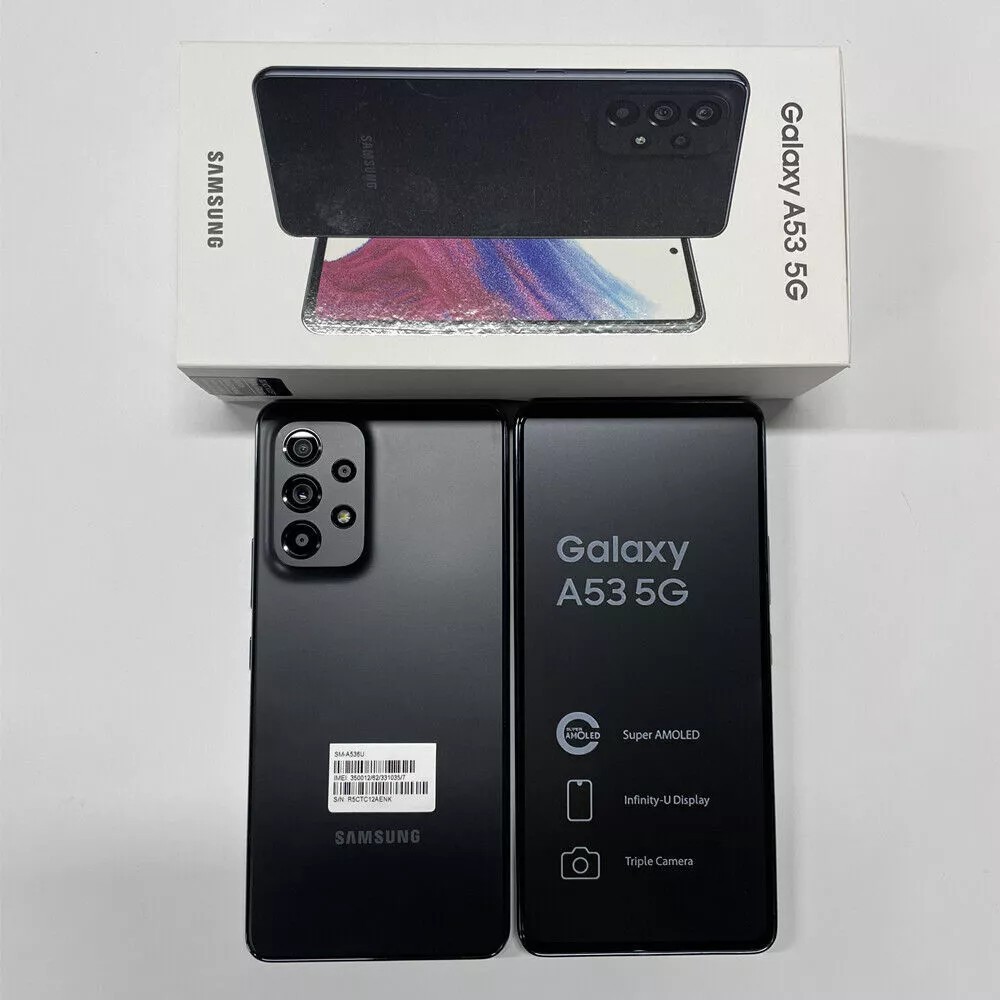 💯Brand New amsung Galaxy A53 5G SM-A536U-128GB Black (Full Unlocked) GSM CDMA c