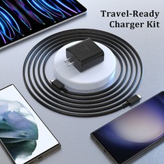 45w Type USB-C Super Fast Wall Charger +6FT Cable Fit Samsung Galaxy S22 S21 S20