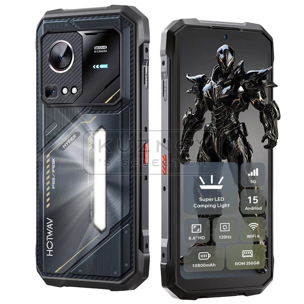 HOTWAV Hyper 7S 5G Outdoor Smartphone 16GB+256GB Android15 6,6” Phone Dual SIM