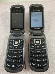 Lot of 4 Samsung Cell Phones SCH-U640 SCH-U680 SGH-C417 For Parts or Collectors