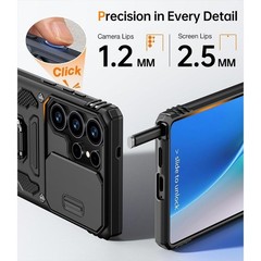 For Samsung Galaxy S25 Ultra Case w/ Military Grade Protective Cover & Kickstand