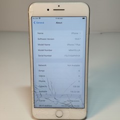 Apple iPhone 7 Plus – 128 GB – Silver (Factory Unlocked) A1661 – Works