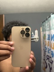 Apple iPhone 16 Promax Gold Smartphone 48MP Triple Rear Cameras Bar Style