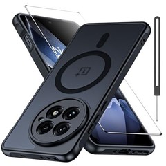 Matte Case for Oneplus 13R 5G with Screen Protector, Slim Shockproof Bumper Cove