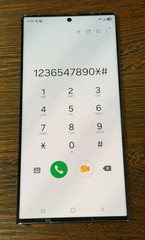 Unlocked Samsung Galaxy S23 Ultra – 256GB – Graphite Black – Crak Front – READ