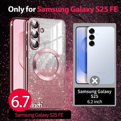 Clear Magnetic Glitter Gradient Sparkle Luxury Plated Soft TPU Bumper Case for G