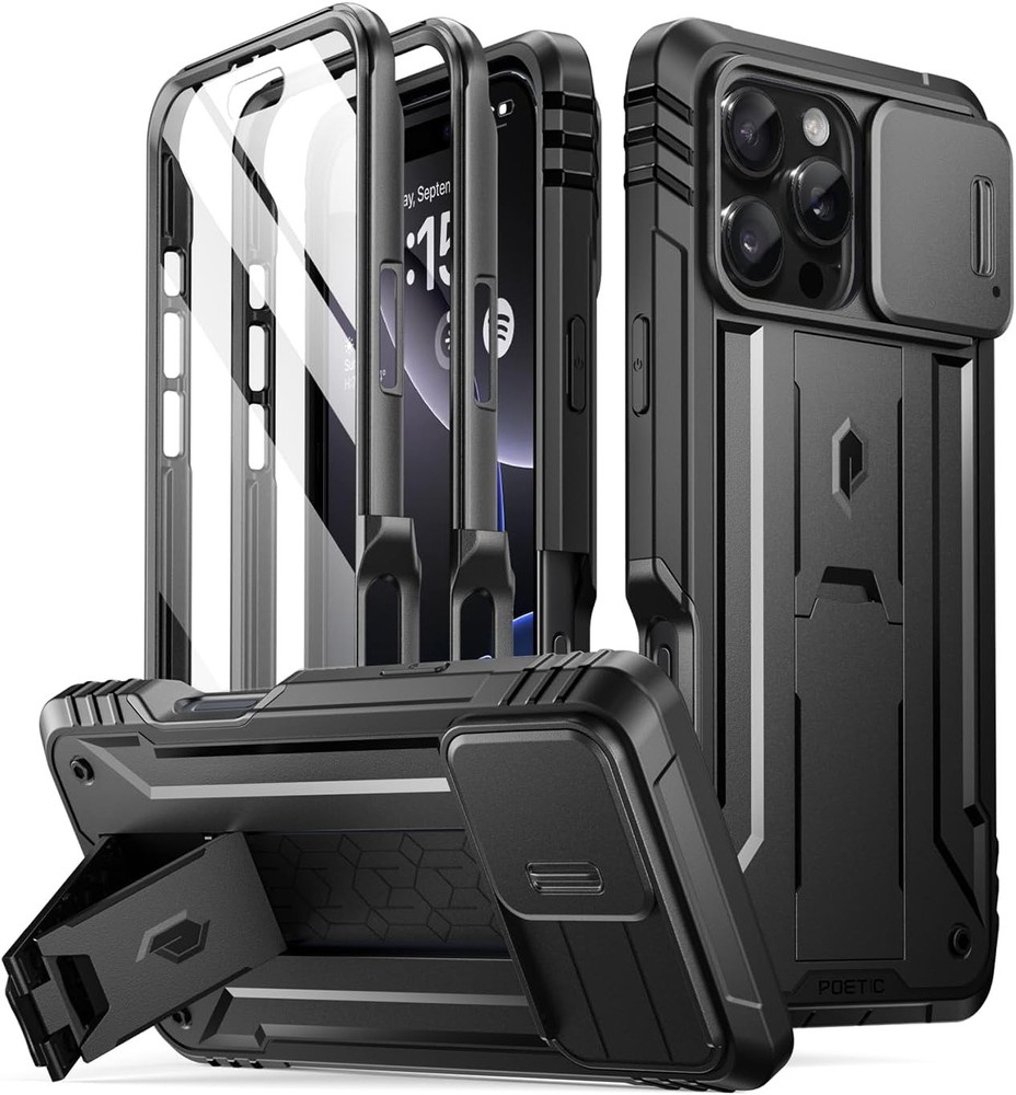 Revolution Case for iPhone 16 Pro Max 6.9 inch, Full-Body Military Grade Rugged