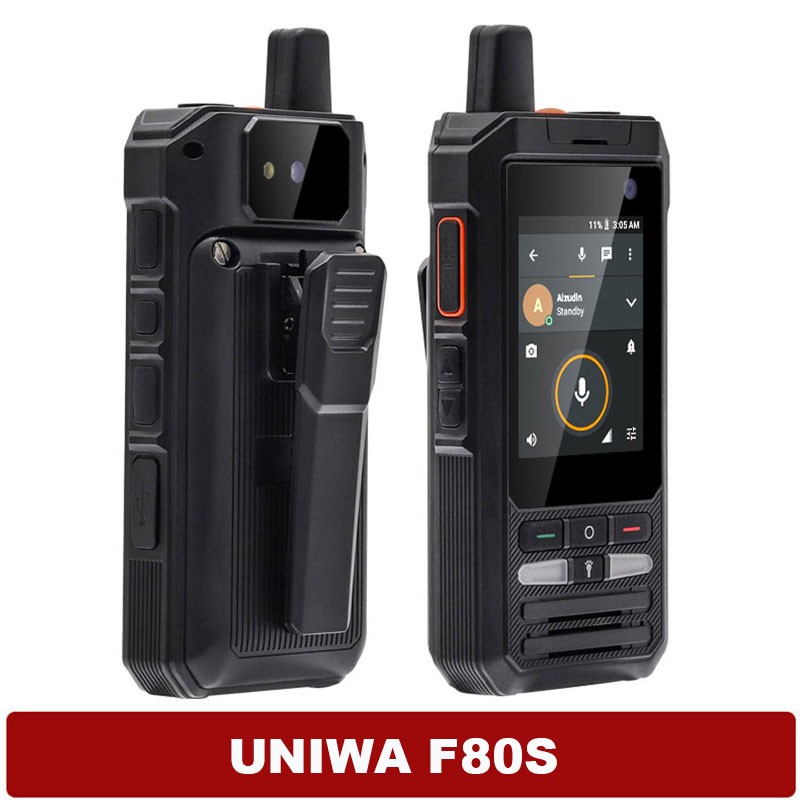 Unlocked 4G LTE Android 10 Rugged Cell Phone Dual SIM Outdoors Mobile UNIWA F80S