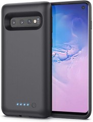 For Galaxy S10 Battery Case, Samsung Galaxy S10 7500mAh Portable External-Black