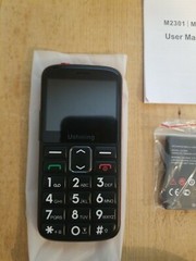 Ushining M2301 Red Black LED Display Cell Phone