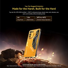 Blackview FORT 5 4G LTE AI Slim Rugged Phone Android 16 Waterproof Octa Core NFC