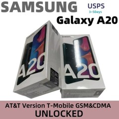 Samsung Galaxy A20 4G LTE 6.4″ 3+32GB 13MP GSM Fully Unlocked (SM-A205U1 -Black)