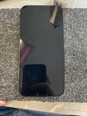 Apple iPhone 14 128gb midnight unlocked tested screen crak with cosmetic wear