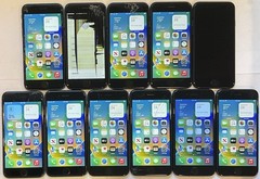 ELEVEN USED GSM UNLOCKED APPLE iPhone 8, 64GB A1905 MQ6V2LL/A PHONES FOR REPAIR