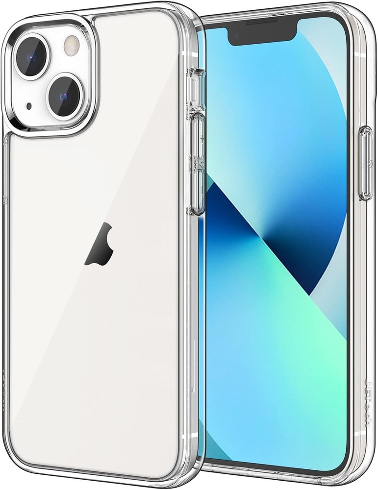 1. For iPhone 13 6.1-Inch Case, Non-Yellowing Shockproof Bumper Cover Clear 2.