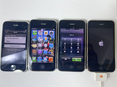 Lot of 5 Apple iPhone 3GS 8 GB 16GB Black A1303 1w Bad Batt🪫and various Issues
