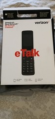 Verizon eTalk KAZ-F019 with $50 refill card. Flip phone, cell, cellular.