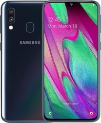 2019 Samsung Galaxy A40 Dual SIM 64GB – Black (Refurbished)