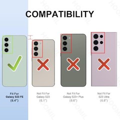 Samsung Galaxy S23 FE 5G 6.4-Inch, Transparent Hard Back – Crystal Clear Cover